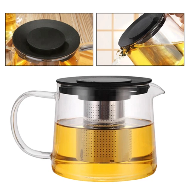 Tazza per teiera resistente al calore vetro trasparente infusore per teiera stufa per bollitore infusa