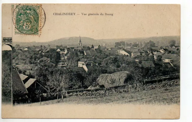 CHALINDREY Haute Marne CPA 52 le village - vue generale du bourg