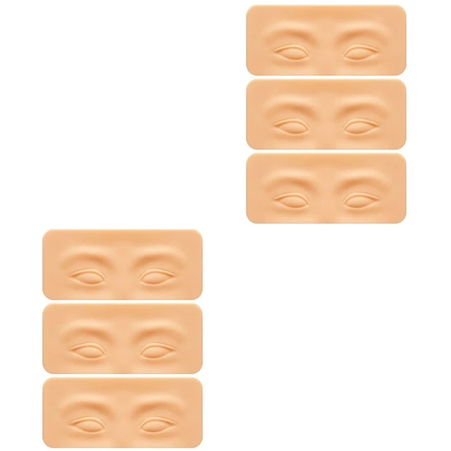 6 pezzi in silicone tatuaggio cutaneo pad oculare ombretto trucco allenamento