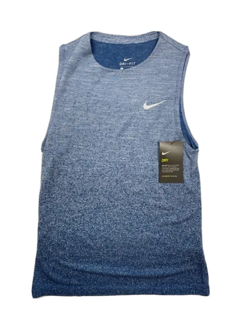 Nike Medalist Sz Small Running Dri-Fit Womens Tank Top Knit Blue 928980-494 NWT