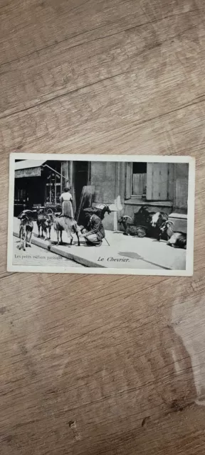 Carte Postale Ancienne Les Petits Metiers Parisiens Le Chevrier