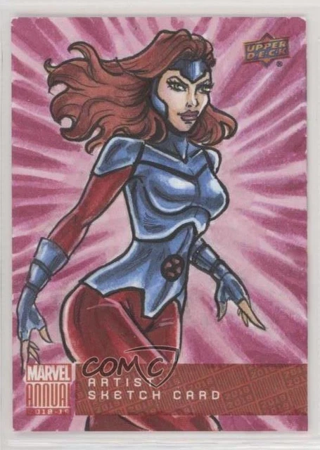 2018-19 Upper Deck Marvel Annual Sketch Cards 1/1 Sophia Cox #SKT Auto p1l