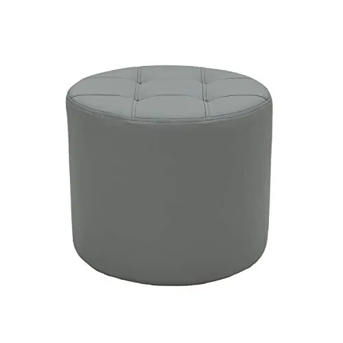 Tufted Round Accent Ottoman Beautifully Upholstered Furniture for Modern Home