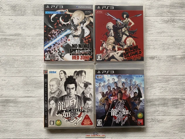 SONY PlayStation 3 PS3 No More Heroes & Ryu Ga Gotoku KENZAN & Ishin! from Japan