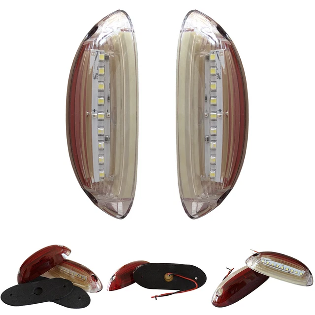 Paar 24V LED Auto LKW Begrenzungsleuchten Markierung Gummi E-Zertifikat E4 - Foto 7