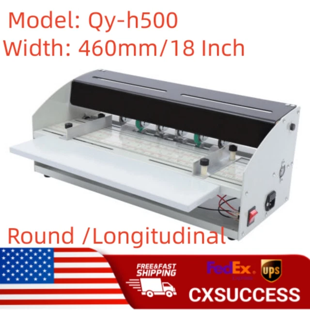 18 Inch Electric Paper Creaser Card Scorer Cutter Slitting Crease Machine 460mm