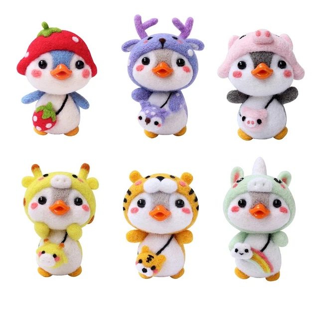 DIY Penguin Material Package Handmade Wool Felt Personalize Your Penguin