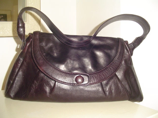 Sigrid Olsen Accessories Isabelle Brown Leather Satchel Hobo Handbag