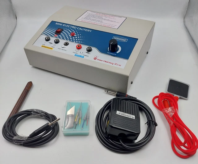 US Pro Mini Electrosurgical skin cautery Machine Monopolar Bipolar Cautery Unit