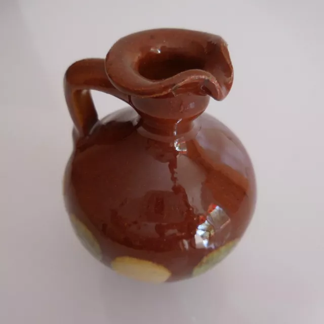 Poterie pichet cruche céramique biscuit émail fait main art déco PN France