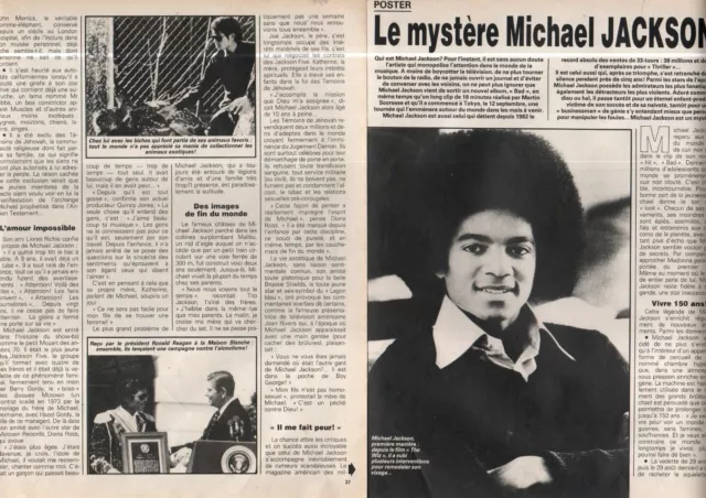 Coupure de presse Clipping 1988 Le Mystère Michael Jackson  (5 pages)