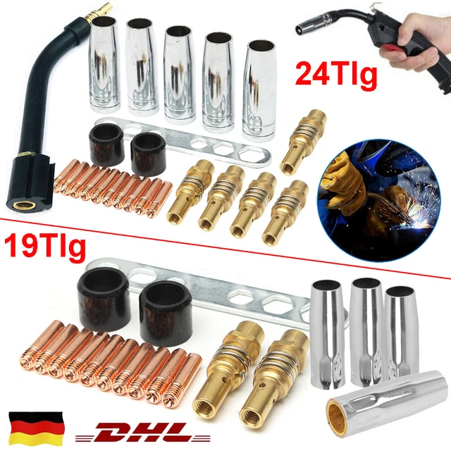 Reparaturset MB14 SB14 TBI140 Tops140V Brennerhals MIG/MAG Gasd Stromdüsen 0,8mm Reparaturset MB14 SB14 TBI140 Tops140V Brennerhals MIG/MAG Gasd Stromdüsen 0,8mm