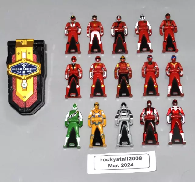 Power Rangers Megaforce Gokaiger DX Mobirates + 15pcs Ranger Key from Japan