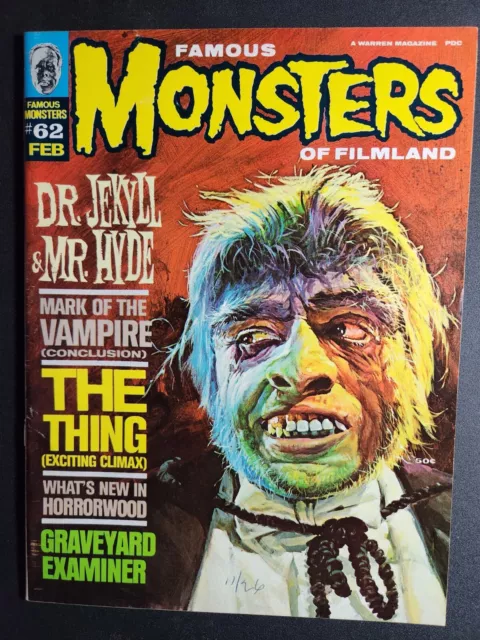 Famous Monsters Of Filmland Magazine #62