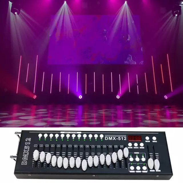 Contrôleur de lumière Dmx 512 DJ Portable pour boîte de nuit, salle de