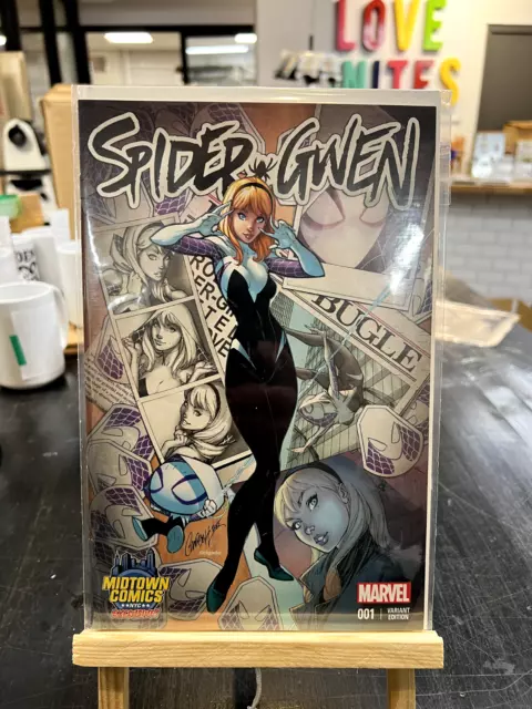 Marvel Spider-Gwen #1 Midtown Comics Exclusive J. Scott Campbell Variant Edition
