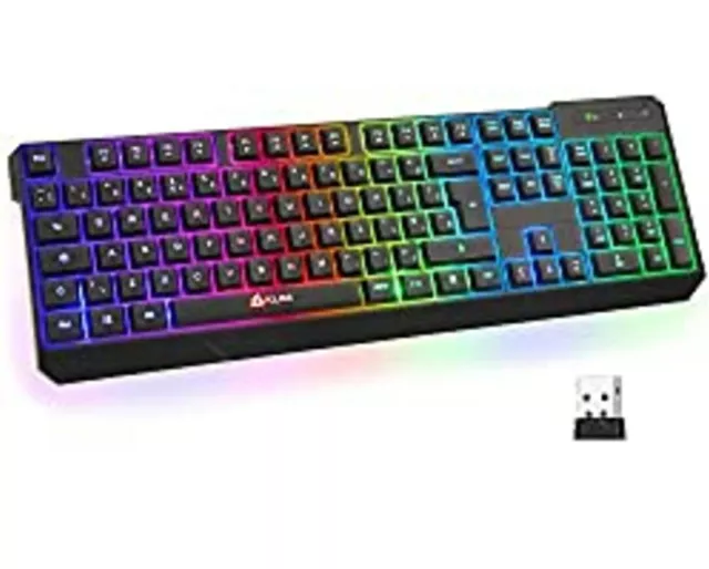 KLIM Chroma backlit Wireless Gaming Keyboard - English Layout