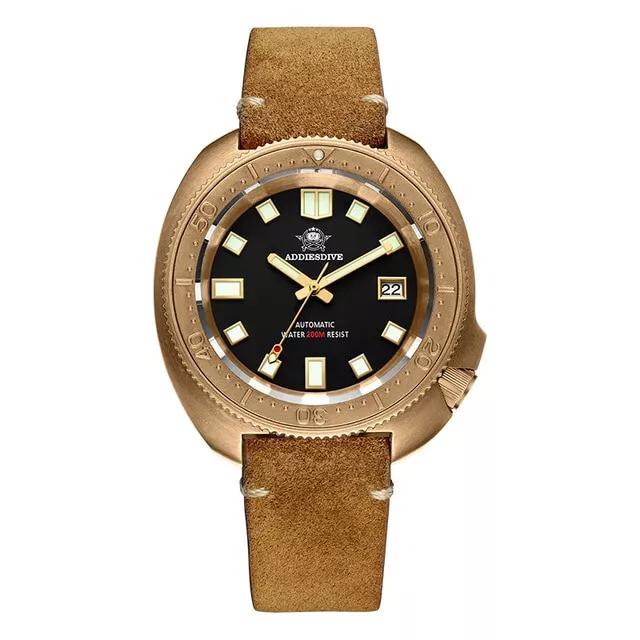 ADDIESDIVE Orologio Subacqueo Automatico Uomo - Quadrante Ondulato, Movimento NH35A, Vetro Zaffiro E Lunetta In Ceramica - 2