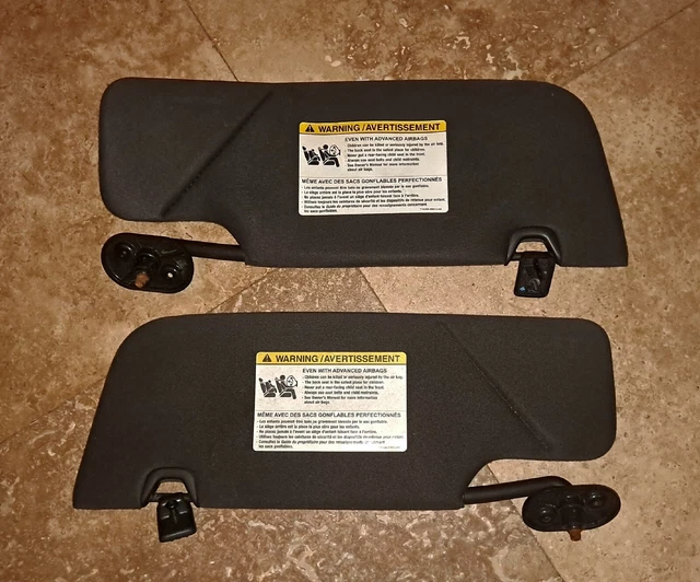 2005-2009 Ford Mustang Convertible L&R  Sun Visor Black Set of 2 (Exclude Coupe)