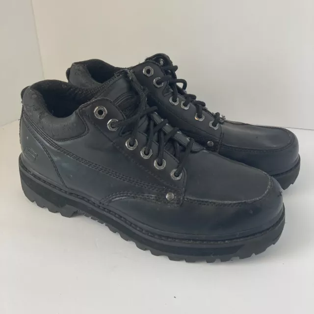 VTG SKECHERS JAMMERS Boots Black Platform Chunky Shoes 90s Y2K