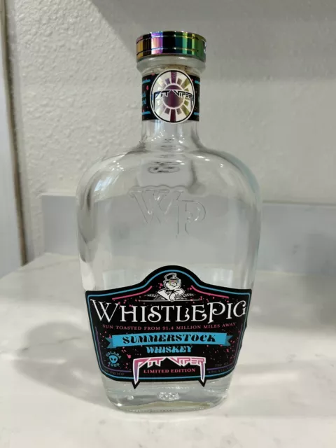 WHISTLEPIG PIT VIPER SUMMER STOCK - EMPTY Bottle Rye Whisky Bourbon Whiskey