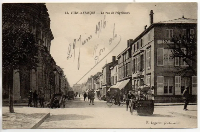 VITRY LE FRANCOIS - Marne - CPA 51 - rue de Fregnicourt - imprimerie