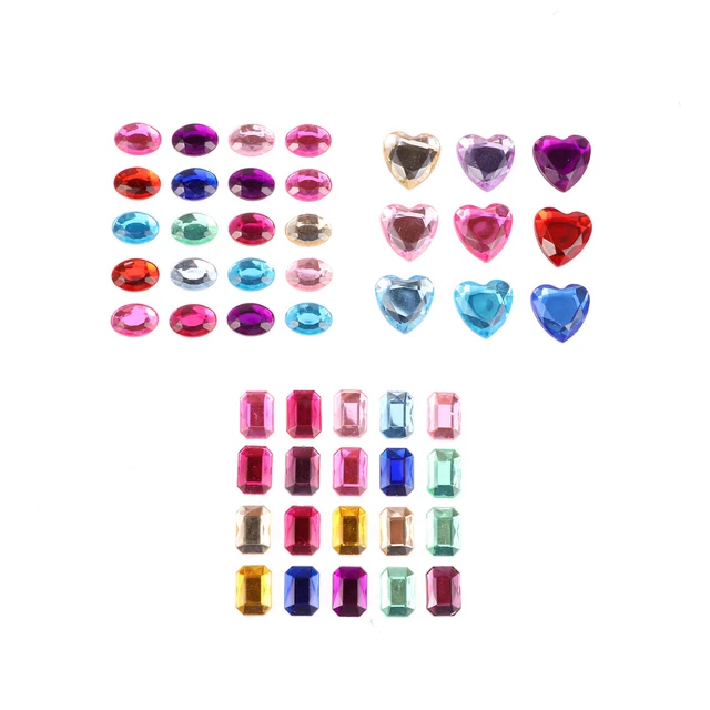 240 Autocollants Boucles D'Oreilles Paillettes Pour Filles - 3D, Brillant, Sans Percing