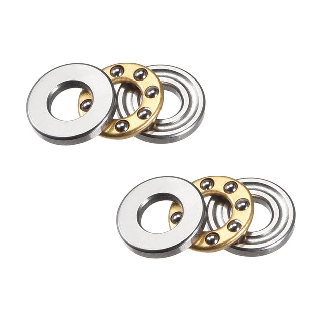 Spinta Miniatura Cuscinetti Sfere Acciaio Cromato Cuscinetto F4-9M (2Qtà)
