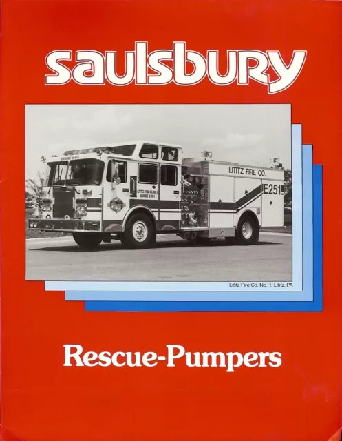 Fire Equipment Brochure - Saulsbury - Rescue-Pumper - Lititz (DB152)