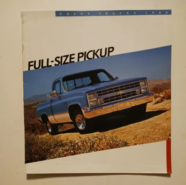 1986 Chevy Trucks Dealers Sales Brochure