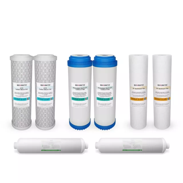 Reverse Osmosis Replacement Filters Coconut Shell Carbon Inline Sediment