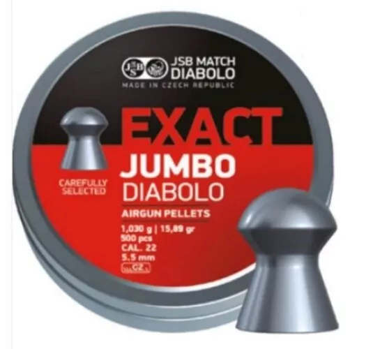 Piombini Jsb Exact Jumbo Diabolo Cal. 5,51mm .22 1,03g Libera Vendita (jb-j551)