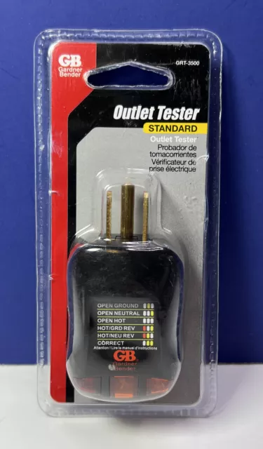 GB Gardner Bender GRT-3500 Standard Outlet Tester NEW IN PACKAGE