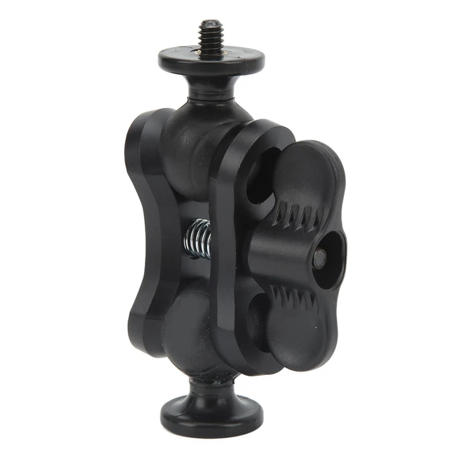 Double Ball Head Mount 360 Degree Rotating 1/4 Screw Camera Shoe Mount Adapt SP5