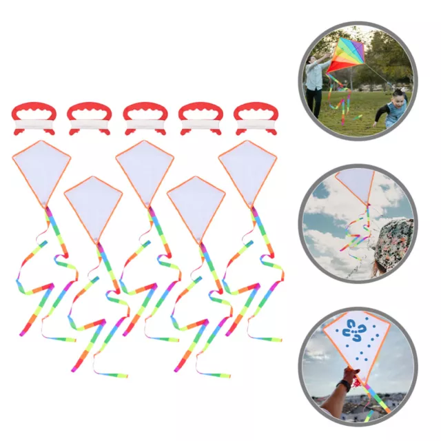 5 Sets Portable DIY Blank Kite Interactive Drawing Small Wire Board