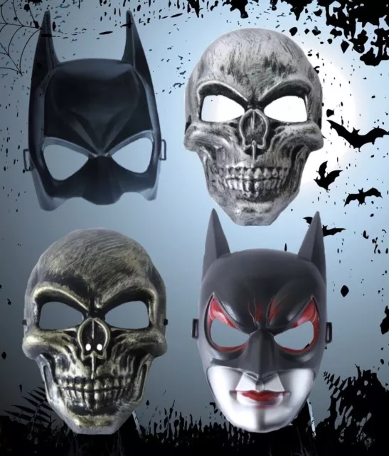 Halloween Skeleton Skull Mask Batman Costume Rave Cosplay Party Purge Fun Scary