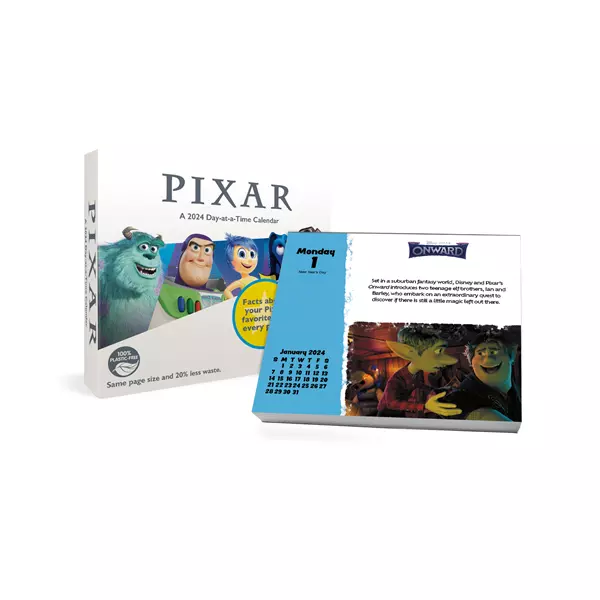 Trends International 2024 Disney Pixar Day-at-a-Time Box Calendar w