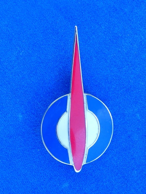 BROCHE Vintage FIAT - Grand Badge émaillé 45 Mm - Métal Laiton - Collection Automobile