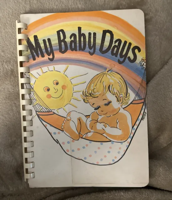 Vintage My Baby Days Memory Book - C1980 Lilian Vernon WinCraft - Printed in USA