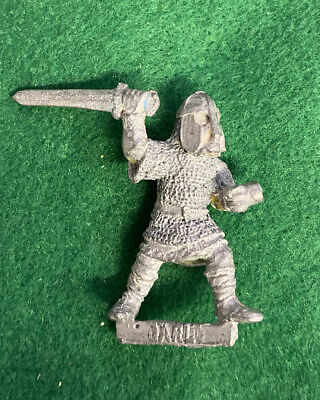 Games Workshop Warhammer Chaos Warrior Evil FIGHTER Cittadella in metallo Figura 1980s 