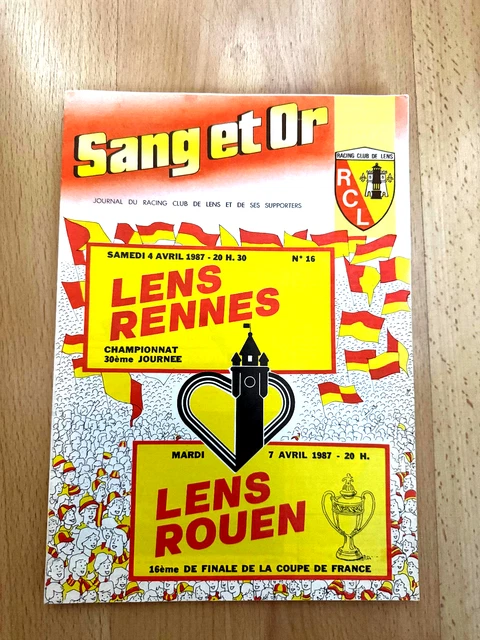 Journal "Sang Et Or" - RC Lens, édition D'octobre 1965 - Collector Pour Supporters