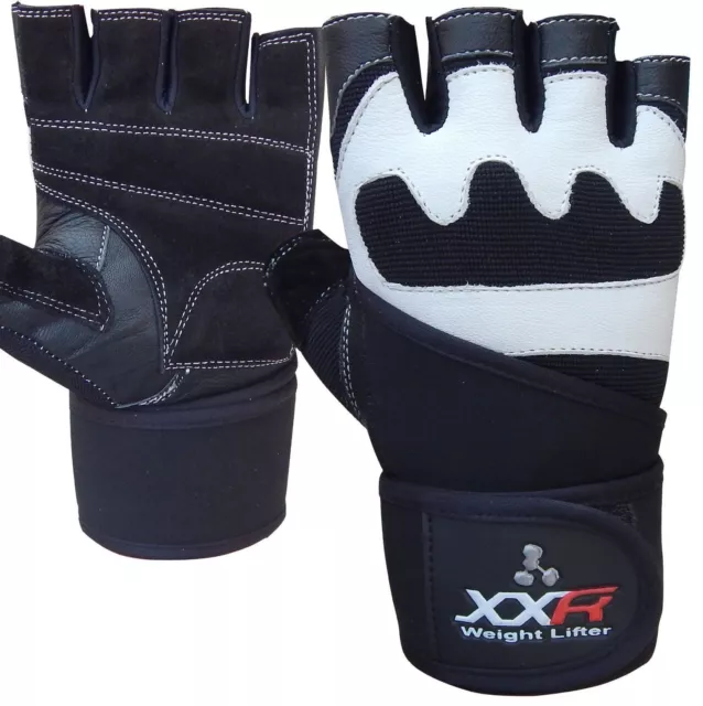 XXR Pro Lift Weight Lifting Gloves Leather Gloves Fitness Strengthen Gym Gloves