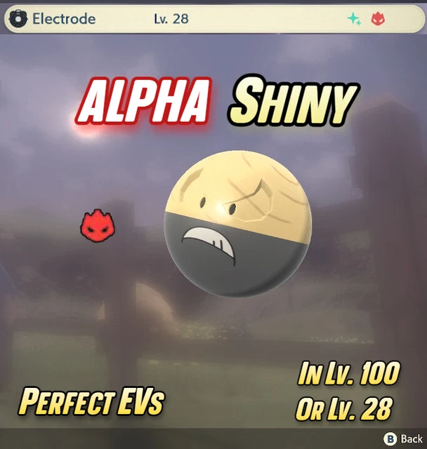 ELECTRODE ALPHA SHINY STARTER HISUIAN 🌟 Pokemon Legends Arceus EV