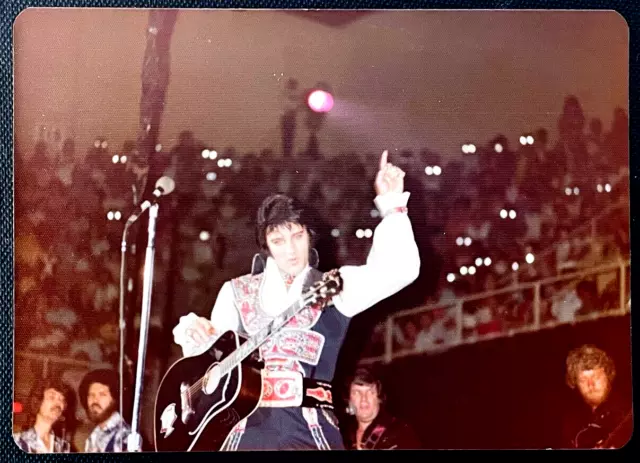 ELVIS PRESLEY Original Vintage Photo July 24 1975 Ashville NC Concert Photograph