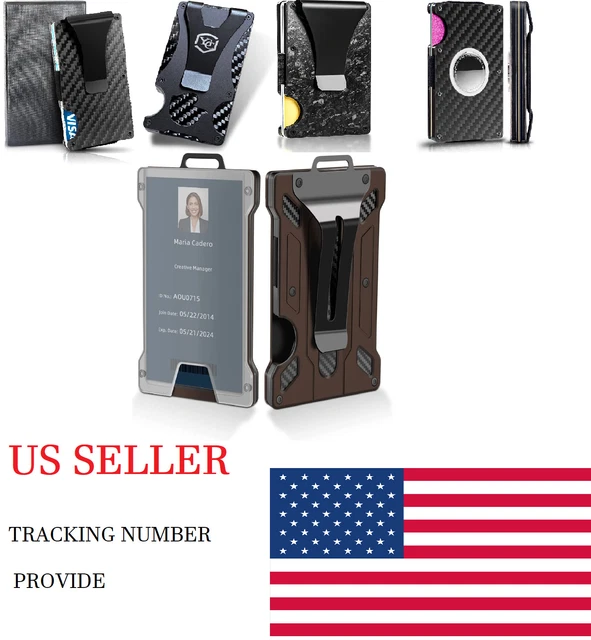5 Style Men RFID Blocking Slim Money Clip Wallet Credit Card ID Holder Gift Mini
