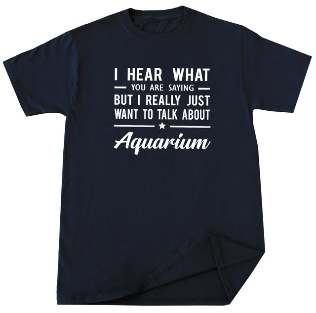 Aquarium T-shirt Fish Sea Animals Shark Lover Aquarist Fishkeeper Funny Gift