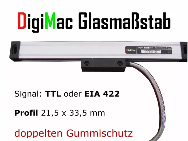 DigiMac Glasmaßstab 5um Auflösung EU Lager