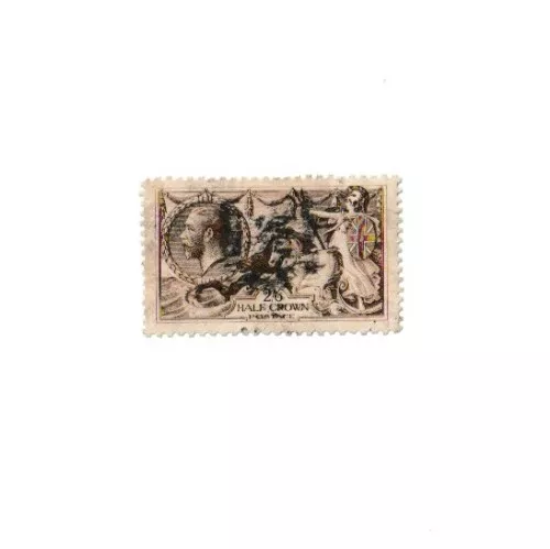 Great Britain GB 415a 2s 6d Seahorse stamp. Pale brown. Non cds.   