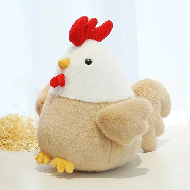 Chicken Plush Doll Toys Cotton Animal Hen Plush (8in)