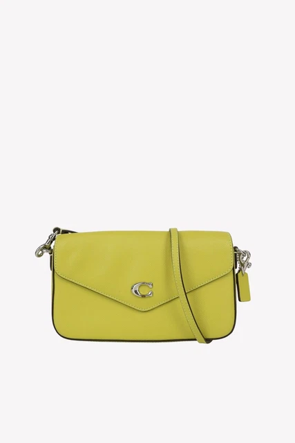 Coach Sac en Bandoulière Femmes Vert Sac à Bandoulière Sac Cuir